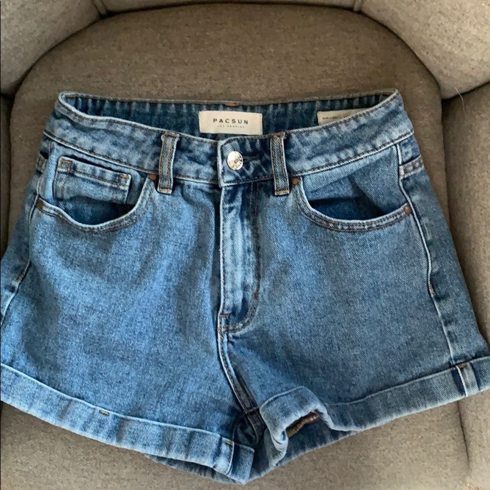 Pacsun denim mom shorts